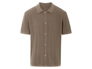 LIVERGY® Koszula dzianinowa męska z bawełny (Brązowy, XL (56/58)) - Koszule męskie LIVERGY® Koszula dzianinowa męska z bawełny (Brązowy, XL (56/58)) - Koszule męskie - miniaturka - grafika 1