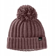 Czapki damskie - Czapka zimowa damska Jack Wolfskin Highloft Knit Beanie - red coral - miniaturka - grafika 1