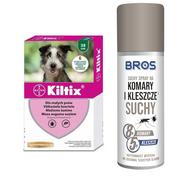 Artykuły przeciw pasożytom - Bayer BAYER Kiltix Obroża dla małych psów 38 cm + BROS suchy spray na komary i kleszcze 90ml 46976-uniw - miniaturka - grafika 1