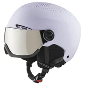 Kaski narciarskie - Damski Kask ALPINA ARBER VISOR Q-LITE A9228351 – Fioletowy - miniaturka - grafika 1