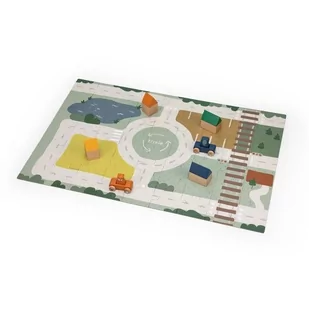 Puzzle Ruch Drogowy + 2 Samochody, Wesołe Zwierzaki i Klocki Drewniane - Układanki dla dzieci - miniaturka - grafika 1
