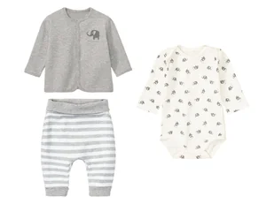 bellybutton Zestaw prezentowy dla noworodka (koszulka + spodenki + body) (62, Szary) - Komplety dla niemowląt - miniaturka - grafika 1