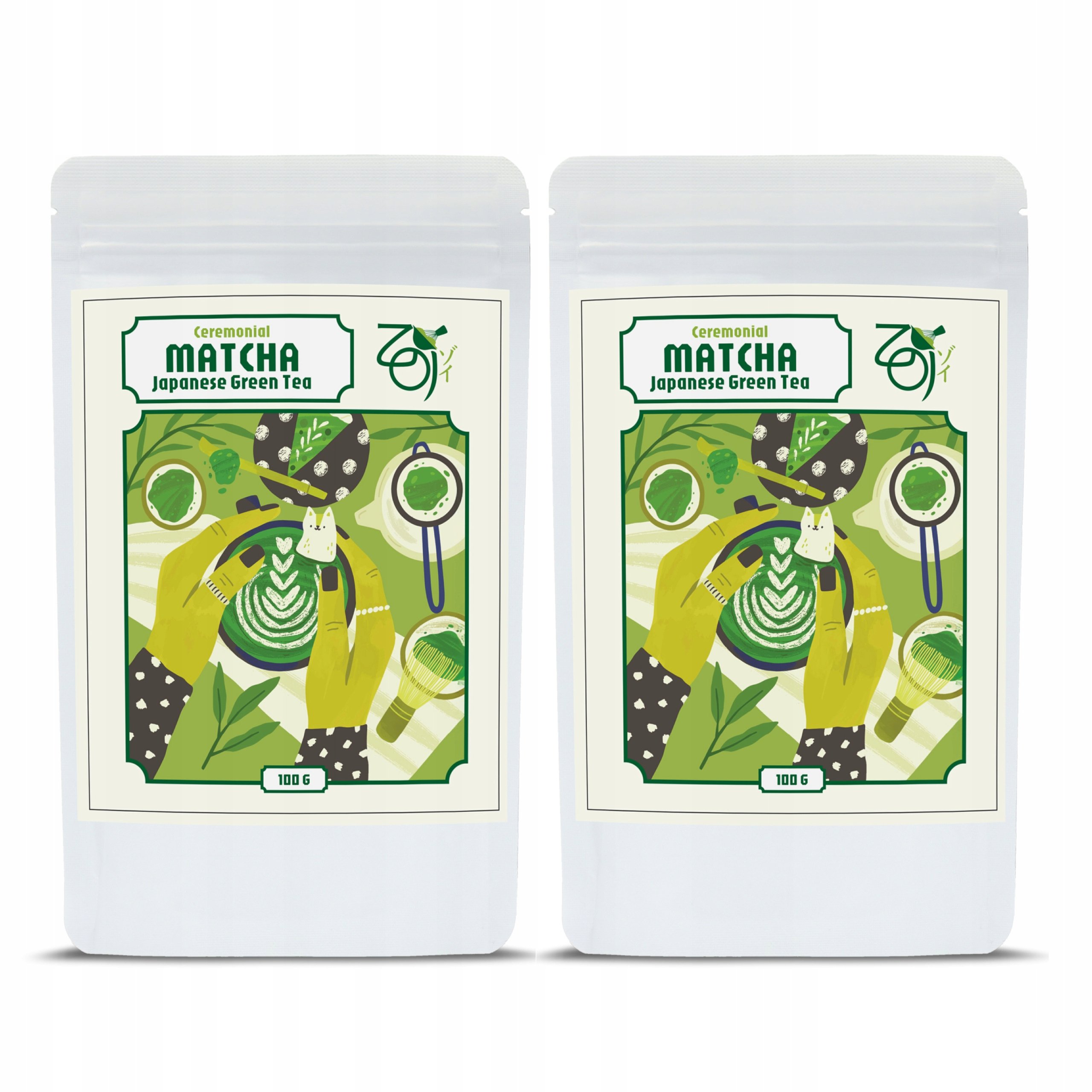 Matcha Ceremonialna 200g Premium Zielona Herbata Matcha do Latte Naturalna