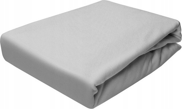 Prześcieradło Jersey Z Gumką 60X120 Jasny Szary