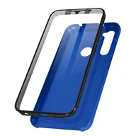 Etui i futerały do telefonów - Etui 360° do Xiaomi Redmi Note 8 / 8 2021 Elastyczny przód i sztywny tył – niebieski - miniaturka - grafika 1