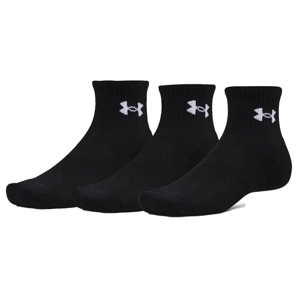 Skarpetki Under Armour Performance Cotton 3p Qtr Ultimate Black/Ultimate Black/White M