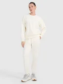 Spodnie sportowe damskie - 4F Spodnie dresowe joggery damskie - białe XS - miniaturka - grafika 1