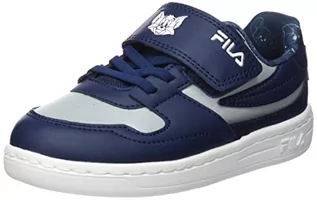 Buty dla dziewczynek - FILA Dziewczęce sneakersy Wb Fxventuno Velcro TDL, Fila Navy Tom Grey, 22 EU - grafika 1