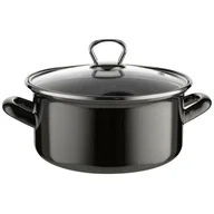 Garnki - Garnek emaliowany prosty niski METALICO pokrywka 20 cm 2,9 l - miniaturka - grafika 1