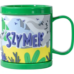 Plastikowy kubek z imienim SZYMEK SZYMON - Kubki dla dzieci - miniaturka - grafika 1