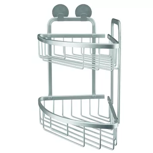 Kleine Wolke Podwójna Półka Prysznicowa Rocco, Trójkątna, Aluminium - Mydelniczki i dozowniki mydła - miniaturka - grafika 1