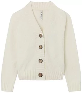 Pepe Jeans Dziewczęcy sweter kardigan Renae, Biały (mysz), 16 lat - Swetry damskie - miniaturka - grafika 1