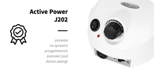 Activ Power frezarka J202 65W biała - Frezarki do paznokci - miniaturka - grafika 9
