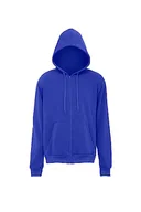 Bluzy męskie - Mo Athlsr Męska bluza z kapturem z dzianiny z zamkiem błyskawicznym poliester kobaltowy rozmiar XXL, kobaltowy, XXL - miniaturka - grafika 1