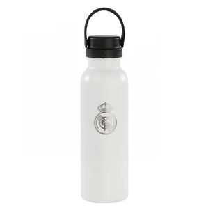 Real Madryt bidon termiczny butelka 600 ml 972547 biały - Shakery i bidony sportowe - miniaturka - grafika 1
