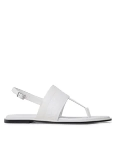 Calvin Klein Sandały Almond Tp Sandal HW0HW01536 Écru - Sandały damskie - miniaturka - grafika 1