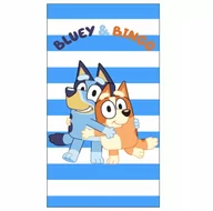 Okrycia kąpielowe dla dzieci - Ręcznik plażowy kąpielowy Blue szybkoschnący pieski Bingo i Bluey 70x140 - miniaturka - grafika 1