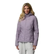 Kurtki damskie - Columbia Damska kurtka z kapturem Heavenly, kurtka puchowa z kapturem, Shale Purple, S - miniaturka - grafika 1