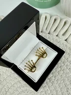 Spinki do mankietów i krawatów - SPINKI DO MANKIETÓW złote korona król królowa - miniaturka - grafika 1