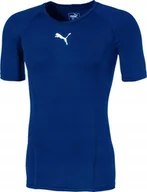 Koszulki męskie - Puma Koszulka męska Puma LIGA Baselayer SS niebieska 655918 02 L - miniaturka - grafika 1