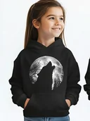 Bluzy dla dziewczynek - Bluza z wilkiem dla dziewczynki - miniaturka - grafika 1