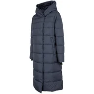 Płaszcze damskie - 4F, Płaszcz zimowy damski, Granat, H4Z22-KUDP015, rozmiar S - miniaturka - grafika 1