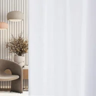 Zasłony - Zasłona na taśmie marszczącej strukturalna biała 140 x 280 cm 1 szt. - miniaturka - grafika 1