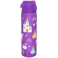 Bidony dla dzieci - Ion8, Księżniczki, bidon z ustnikiem, fioletowy, 500 ml - miniaturka - grafika 1