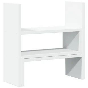 vidaXL Organizer na biurko, regulowany, biały, 40x17x41 cm - Akcesoria na biurko - miniaturka - grafika 1
