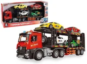 Samochody i pojazdy dla dzieci - Laweta z 4 pojazdami dźwięk otwierane drzwi Adar - model lub pojazd - miniaturka - grafika 1