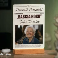 Ramki na zdjęcia - Lampka ramka XL z wydrukiem Twój Dziennik na szkle akrylowym i - miniaturka - grafika 1