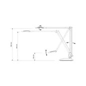 Lampy stojące - Lampa biurkowa LED MAULoptimus, antracyt, stojak - miniaturka - grafika 1