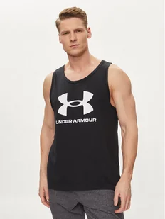 Under Armour Tank top Ua Sportstyle Logo Tank 1382883-001 Czarny Loose Fit - Koszulki sportowe męskie - miniaturka - grafika 1