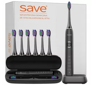 Szczoteczka soniczna Wymienne końcówki Etui Wodooporna - Szczoteczki elektryczne - miniaturka - grafika 1