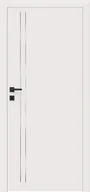 Drzwi wewnętrzne - Dre Drzwi Wewnętrzne Pełne Galeria Alu 50 Okleina Biała Mat - miniaturka - grafika 1