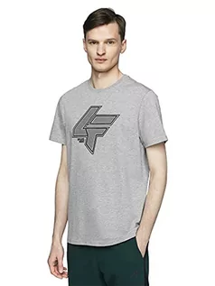 Koszulki męskie - 4F Męski T-shirt Sean - grafika 1