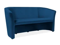 Sofy i kanapy - Sofa Tm-3 Velvet Wenge / Bluvel 86 Granatowa - miniaturka - grafika 1