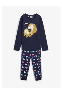 bonprix Piżama z czystej bawełny organicznej (2 części) niebieski - Piżamy dla dziewczynek - miniaturka - grafika 1