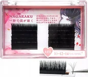 Sztuczne rzęsy i akcesoria - Project Lashes, Rzęsy Speed Nagaraku Auto Kępki C 0,03 8-10-12mm - miniaturka - grafika 1