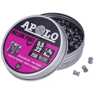 Śrut Apolo Hollow Point 5.5 mm, 250 szt. 1.15g/18.0gr (19701) - Amunicja do wiatrówek - miniaturka - grafika 2