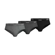 Majtki damskie - Hugo Boss Męskie figi 3p Us Co 01breve 10145963 01, Węgiel/czarny/ciemnoszary, XL - miniaturka - grafika 1