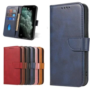 Magnet Case elegancki futerał etui pokrowiec z klapką i funkcją podstawki iPhone 12 Pro Max niebieski - Etui i futerały do telefonów - miniaturka - grafika 9