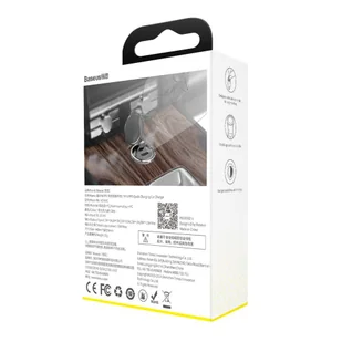Baseus Tiny Star PPS mini ładowarka samochodowa USB Typ C 30W Quick Charge 3.0 PD 3.0 + kabel USB Typ C / Lightning 1m szary (TZVCHX-0G) - Ładowarki samochodowe - miniaturka - grafika 6