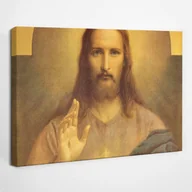 Ikony i obrazy sakralne - Serce Jezusa Chrystusa - obraz polycanvas, 30x20 - miniaturka - grafika 1