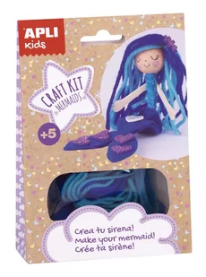 Apli Kids Zestaw artystyczny Niebieska Syrenka - Zabawki kreatywne - miniaturka - grafika 1