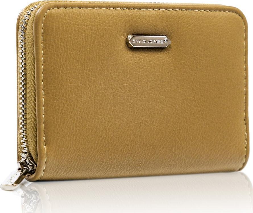 David Jones Poręczny portfel damski z gładkiej eko skóry zapinany suwakiem David Jones NoSize