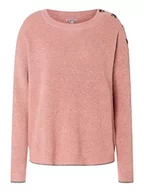 Swetry damskie - Timezone Easy sweter damski, Różowy, beżowy, melanż, XXL - miniaturka - grafika 1