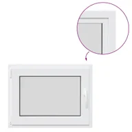 Tablice i flipcharty - vidaXL Okno piwniczne RISOR 80x70 cm uchylno-rozwierne DIN lewe białe - miniaturka - grafika 1