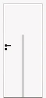 Drzwi wewnętrzne - Dre Drzwi Wewnętrzne Pełne Nova - Cell 80 Okleina Biała Mat - miniaturka - grafika 1