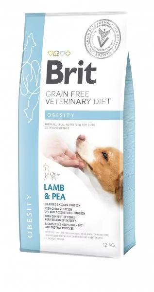Brit VET Brit Veterinary Diet Obesity Lamb&Pea Sucha Karma dla psa op 2kg